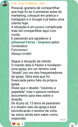 Depoimento de Caio Mattos